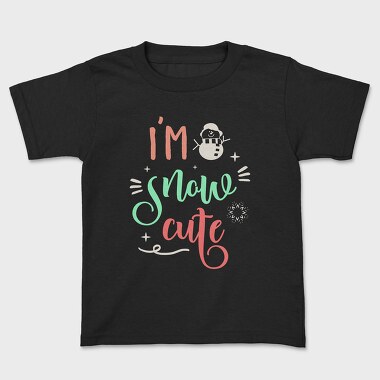 Snowy Cute Vibes, Tricou Copii