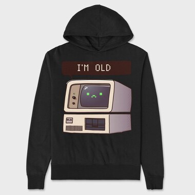 Vintage Tech Nostalgia, Hanorac Oversize Barbati (Unisex)