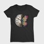 Butterfly And Vintage Clock, Tricou Femei
