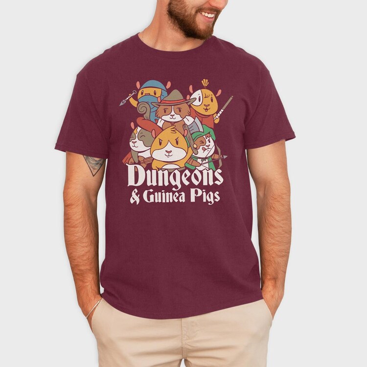Dungeons And Guinea Pigs, Tricou Barbati (Unisex)