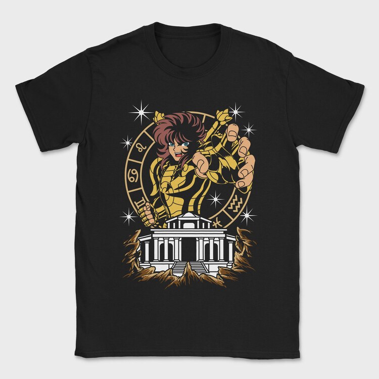 Lion Zodiac Warrior, Tricou Barbati (Unisex)