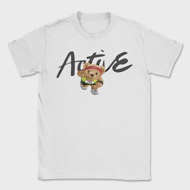 Active Runner Bear, Tricou Barbati (Unisex)