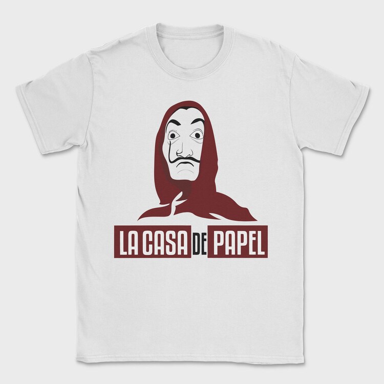 La Casa De Papel Mask, Tricou Barbati (Unisex)