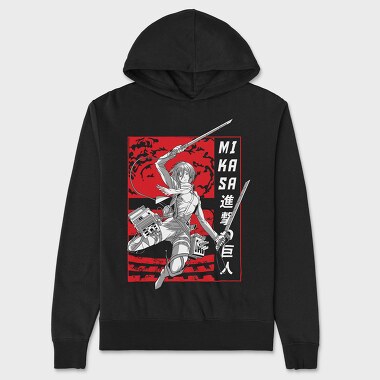 Mikasa Sword Fight, Hanorac Oversize Barbati (Unisex)
