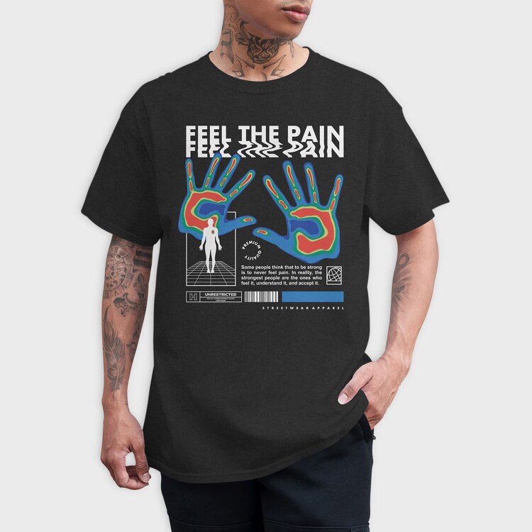Feel The Pain 2, Tricou Barbati (Unisex)