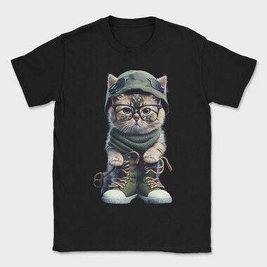 Cat Aviator Chic, Tricou Barbati (Unisex)