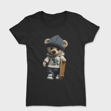Skate Teddy Bear, Tricou Femei