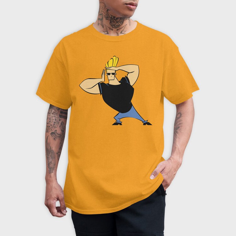 Cartoon Retro Johny Bravo 2, Tricou Barbati (Unisex)