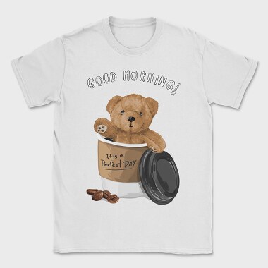 Good Morning Coffee Bear, Tricou Barbati (Unisex)