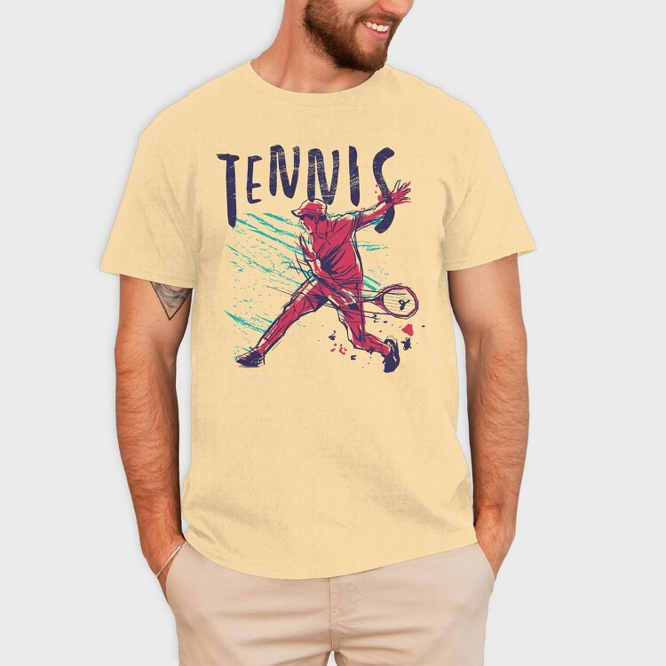Tennis Man, Tricou Barbati (Unisex)