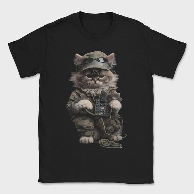 Military Cat, Tricou Barbati (Unisex)