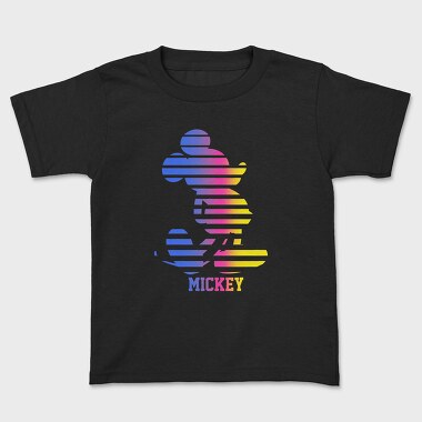 Mickey Mouse Colorful Lines, Tricou Copii
