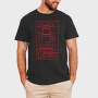 Retro Gaming 8 Bit, Tricou Barbati (Unisex)