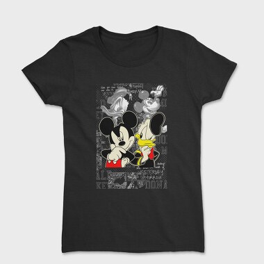 Mickey Donald Thinking Urban Art 99, Tricou Femei
