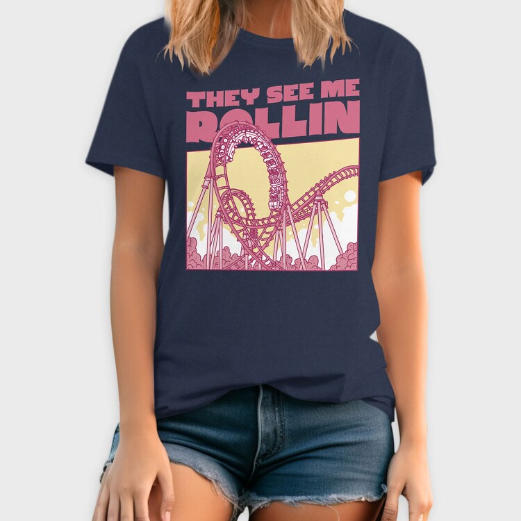 Rollercoaster, Tricou Barbati (Unisex)