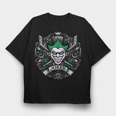 Jokers Laughter, Tricou Oversize Barbati (Unisex)