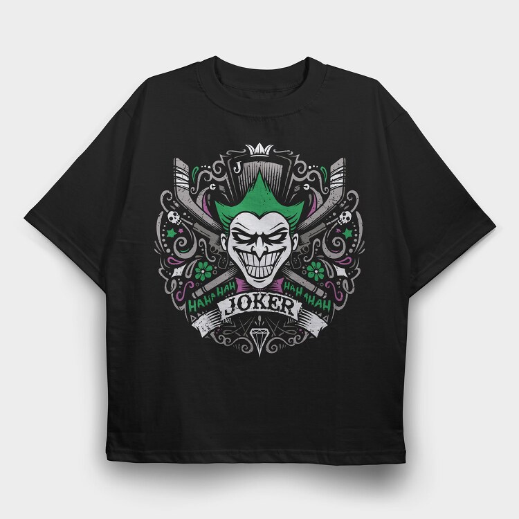 Jokers Laughter, Tricou Oversize Barbati (Unisex)