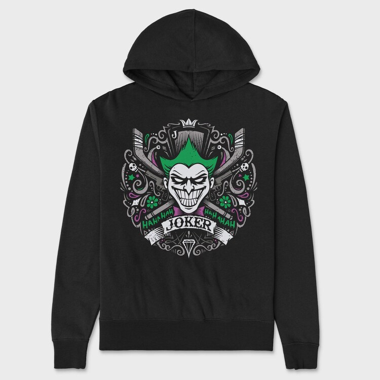 Jokers Laughter, Hanorac Oversize Barbati (Unisex)