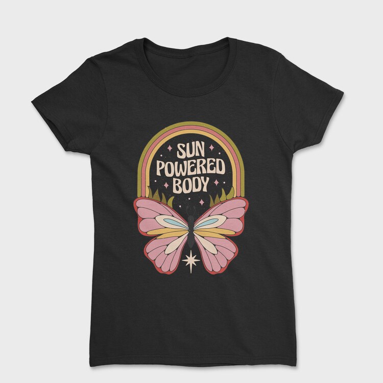 Butterfly Hippie Collection Flower Power Nature, Tricou Femei