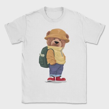 Bear Backpacker Cash, Tricou Barbati (Unisex)