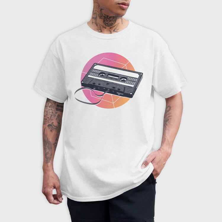 Retro Casstte, Tricou Barbati (Unisex)