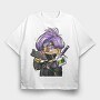 Supreme Money Gangster Gun Urban Art, Tricou Oversize Barbati (Unisex)