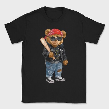 Urban Bear Biker, Tricou Barbati (Unisex)