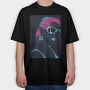 Peace Sign Vibes, Tricou Oversize Barbati (Unisex)
