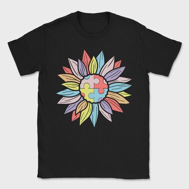 Puzzle Flower Unity, Tricou Barbati (Unisex)