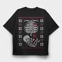 Pixelated Hearts, Tricou Oversize Barbati (Unisex)