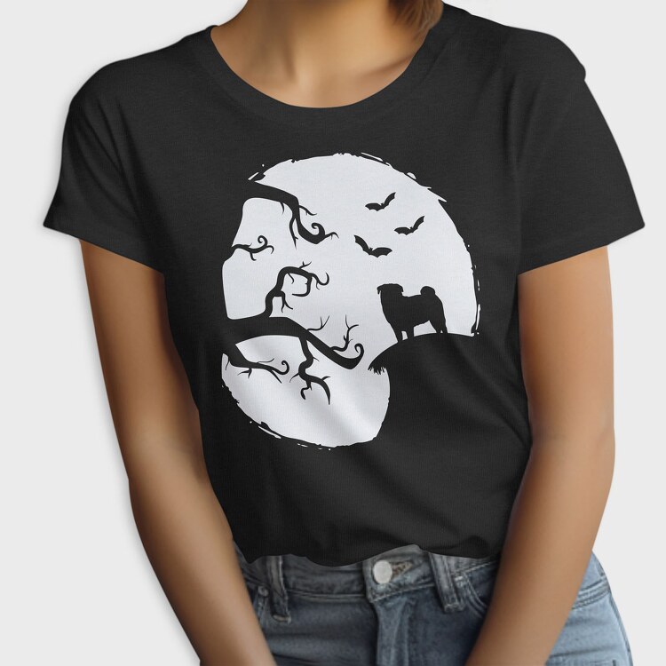 Pug Halloween, Tricou Femei