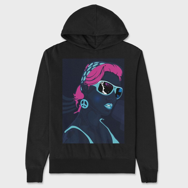 Peace Sign Vibes, Hanorac Oversize Barbati (Unisex)