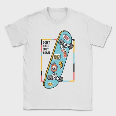 Skate Hard Yeah, Tricou Barbati (Unisex)