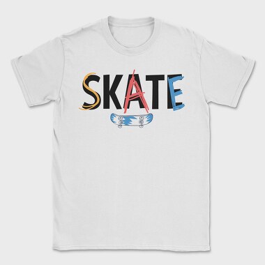 Skateboard Splash, Tricou Barbati (Unisex)