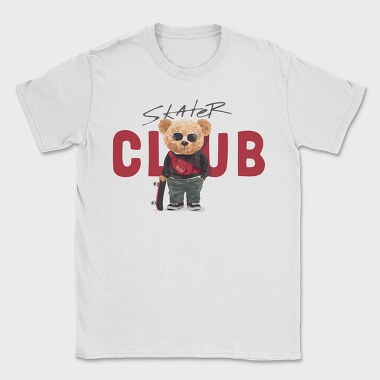 Skater Club Bear, Tricou Barbati (Unisex)