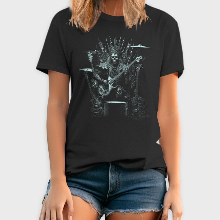 Skeleton Rock King, Tricou Barbati (Unisex)