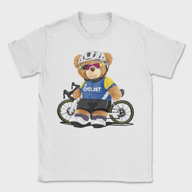 Teddy Bear Cyclist, Tricou Barbati (Unisex)