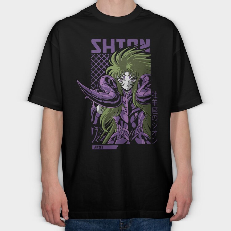 Aries Shion, Tricou Oversize Barbati (Unisex)