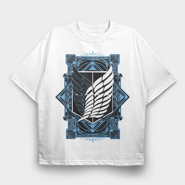 Attack on Titan 40, Tricou Oversize Barbati (Unisex)