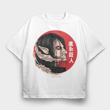 Attack on Titan 9, Tricou Oversize Barbati (Unisex)
