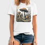 Retro Funghi, Tricou Barbati (Unisex)