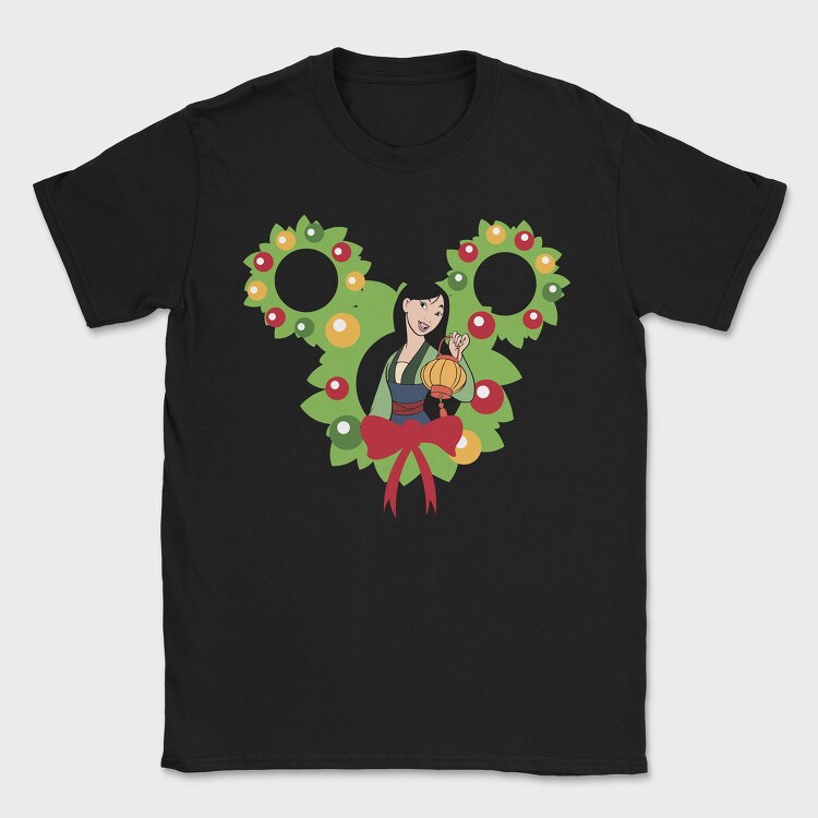 Mulan Lantern Wreath, Tricou Barbati (Unisex)