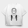 Money Heist Mask Hoodie, Tricou Oversize Barbati (Unisex)