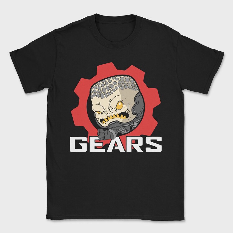 Gears Of War Skull, Tricou Barbati (Unisex)