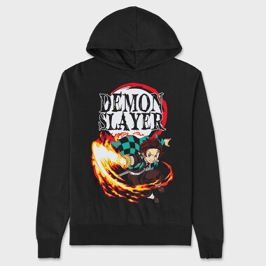 Blazing Dance Fire Pillar, Hanorac Oversize Barbati (Unisex)
