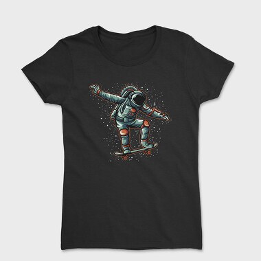 Astronaut Skateboarding, Tricou Femei