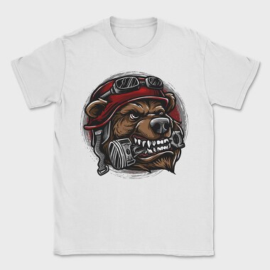 Bear Biker Roar, Tricou Barbati (Unisex)