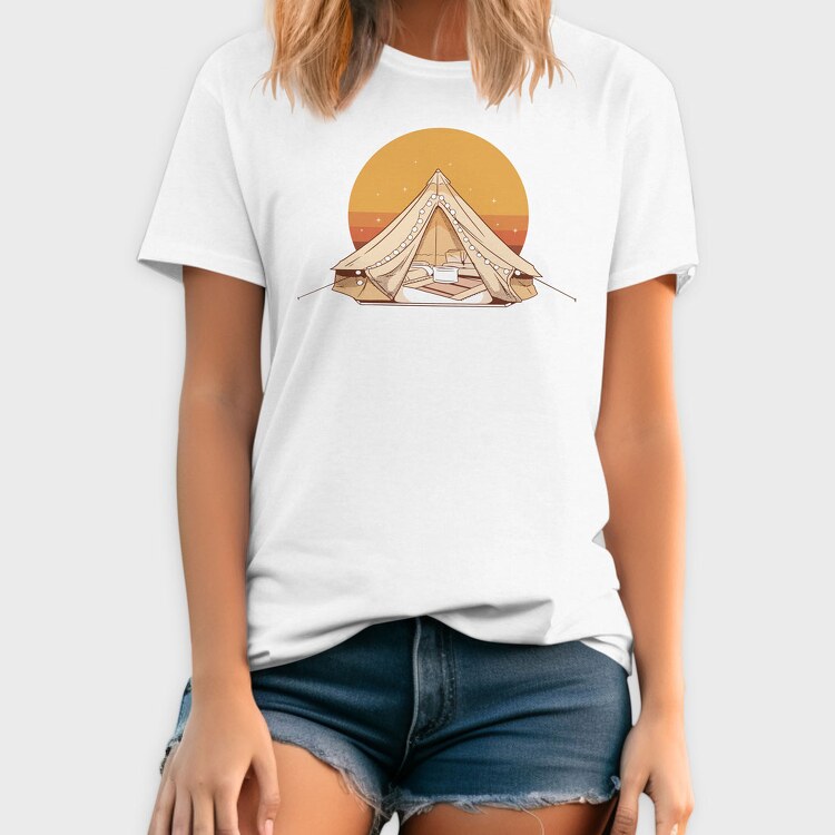 Retro Glamping, Tricou Barbati (Unisex)