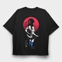 Crimson X, Tricou Oversize Barbati (Unisex)