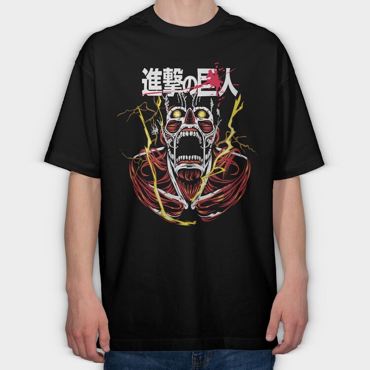 Flame Face Burst, Tricou Oversize Barbati (Unisex)